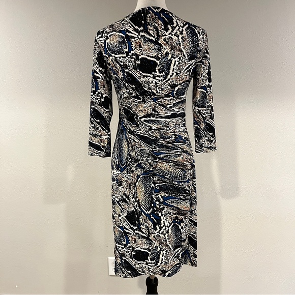 Evan Picone Elegant fitted long sleeve stretchy mini Dress size 4 - Picture 9 of 15